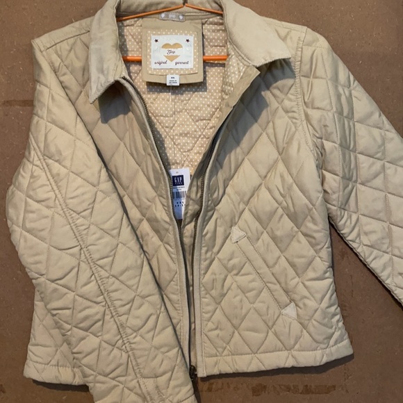NWTGap Original Garment Beige Quilted Barn Jacket - Picture 9 of 11